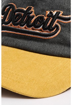Cachucha Negra Trucker College Con Visera Amarilla