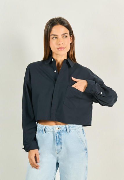 KOAJ BLUSA KOAJ CAMISERA CROP ML 1043