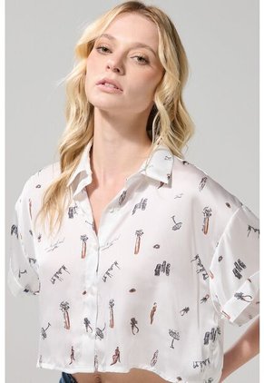 BLUSA KOAJ CAM CROP MC 22805 2/25