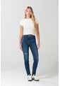 KOAJ Jean Jegging Tiro Súper Alto Azul Oscuro Con Rotos de Koaj