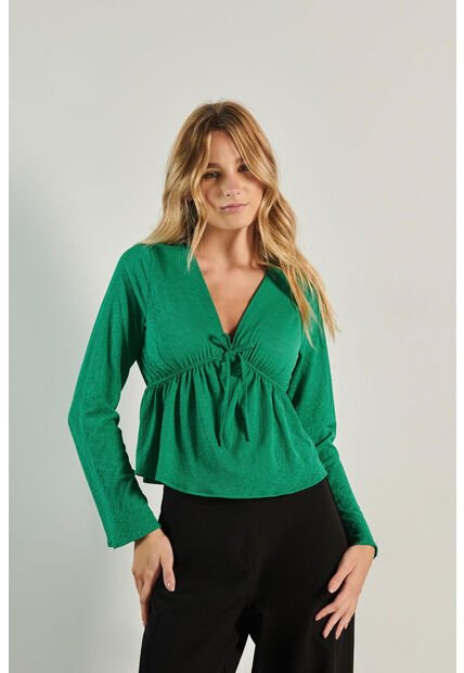 KOAJ BLUSA KOAJ ESCOTE V MG CAMPANA 4954 1/24