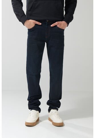 KOAJ Jean Slim Tiro Bajo Ceñido Azul Intenso Con Cremallera Koaj