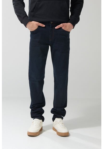 KOAJ Jean Slim Tiro Bajo Ceñido Azul Intenso Con Cremallera