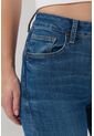 KOAJ Jean Tiro Alto Azul Medio Push Up Con Ligeros Desgastes de Koaj
