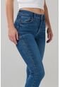 KOAJ Jean Tiro Alto Azul Medio Push Up Con Ligeros Desgastes de Koaj