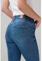 KOAJ Jean Tiro Alto Azul Medio Push Up Con Ligeros Desgastes de Koaj