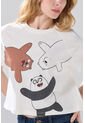 KOAJ Camiseta De Osos Escandalosos Crema Con Manga Ranglan de Koaj