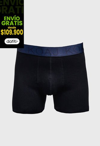 KOAJ Bóxer Midway Brief-largo Azul Con Cintura Estampada Koaj