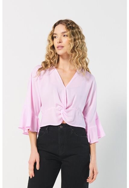 BLUSA KOAJ NUDO MANGA 3-4  8714 2/24