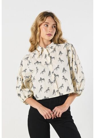 BLUSA KOAJ CLLO CAMISERO M3/4 6043 3/24 Koaj