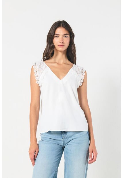 KOAJ BLUSA KOAJ ESCOTE V ENCAJE 14517 4/24