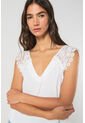 KOAJ BLUSA KOAJ ESCOTE V ENCAJE 14517 4/24 de Koaj