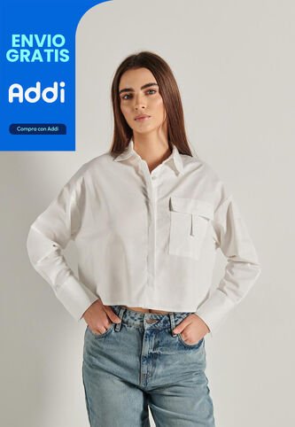 KOAJ BLUSA KOAJ CROP TIRA Y BOLSILLO 6365 1/2 Koaj