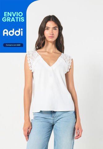 KOAJ BLUSA KOAJ ESCOTE V ENCAJE 14517 4/24 Koaj