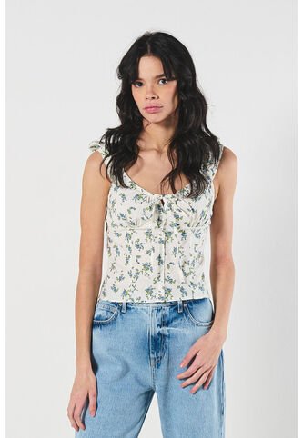 BLUSA KOAJ CROP MS CORDON 9756 4/24 Koaj