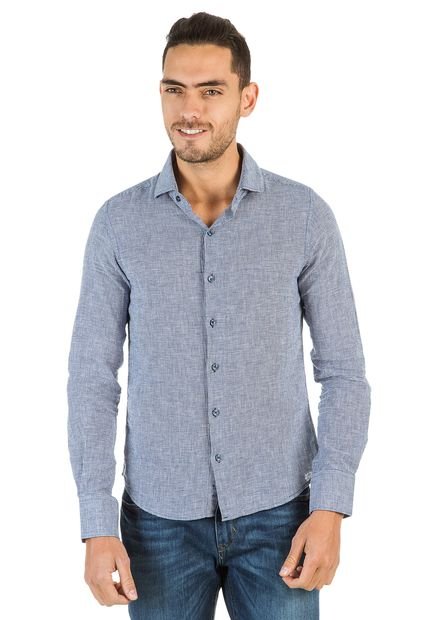 Camisa Koaj Azul Oscuro