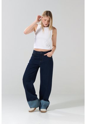 KOAJ PANTALON KOAJ JEAN STRAIGHT ROLL UP 3024