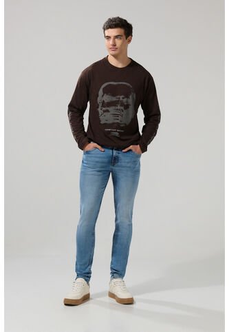 KOAJ Jean Azul Medio Skinny Ceñido Con Tiro Bajo Y Bolsillos Koaj