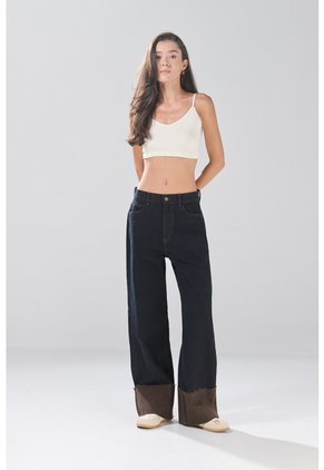 KOAJ PANTALON KOAJ JEAN LOOSE ROLL UP 33372