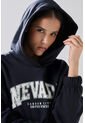 KOAJ Buzo Azul Intenso College Oversize Perchado Con Capota de Koaj