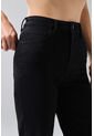 KOAJ Jean Straight Leg Bota Recta Con Tiro Alto Negro Y Bolsillos de Koaj