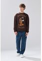 KOAJ Buzo Café Oscuro Cuello Redondo Oversize De Scooby-Doo de Koaj