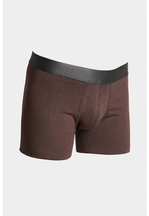 KOAJ Bóxer Brief-medio Café Oscuro Con Diseños De Puntos