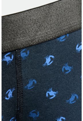 KOAJ Bóxer Brief-medio Estampado Negro Con Elástico