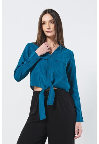 KOAJ BLUSA KOAJ CUELL CAMISERO CROP 6032 3/24 Koaj