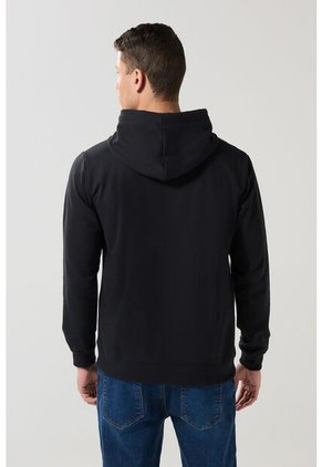 KOAJ Buzo Negro Con Capota, Bolsillo Y Diseño De Garfield