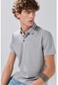 KOAJ Camiseta Gris Medio Polo Con Cuello En Rectilíneo de Koaj