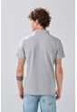 KOAJ Camiseta Gris Medio Polo Con Cuello En Rectilíneo de Koaj