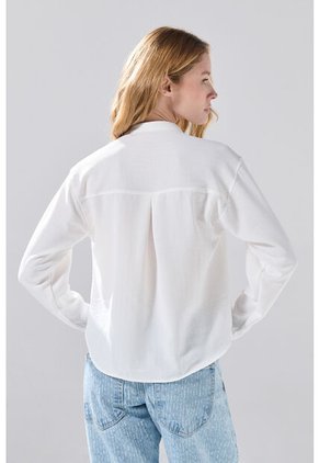 KOAJ Blusa Manga Larga Con Cruce Delantero