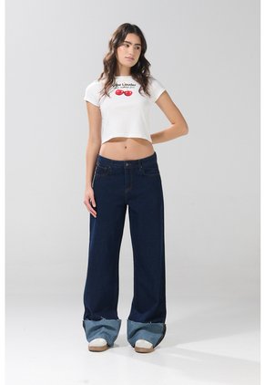 KOAJ PANTALON KOAJ JEAN STRAIGHT ROLL UP 3026