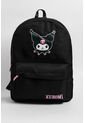 KOAJ Maleta Negra Con Diseño De Kuromi Y Bolsillo Delantero de Koaj