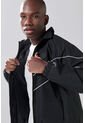 KOAJ Chaqueta Liviana Negra Con Cuello Alto Y Manga Ranglan de Koaj