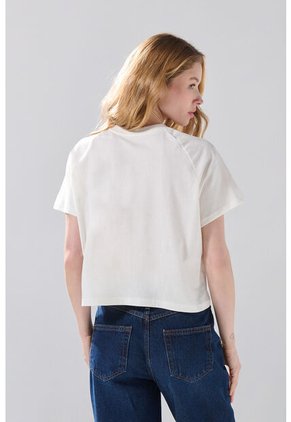 KOAJ Camiseta De Osos Escandalosos Crema Con Manga Ranglan