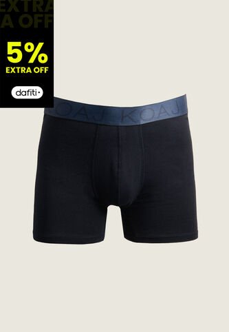 KOAJ Bóxer Azul Tipo Midway Brief-largo Con Cintura Elástica Koaj