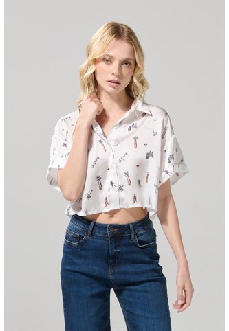 KOAJ BLUSA KOAJ CAM CROP MC 22805 2/25 Koaj