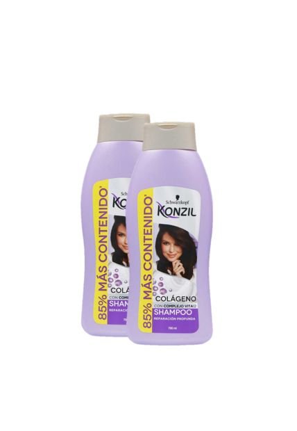 Shampoo Konzil Reparación Profunda Colágeno 2 X 700 Ml