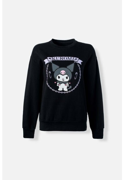 Buzo De Kuromi Manga Larga Negro Para Mujer XS