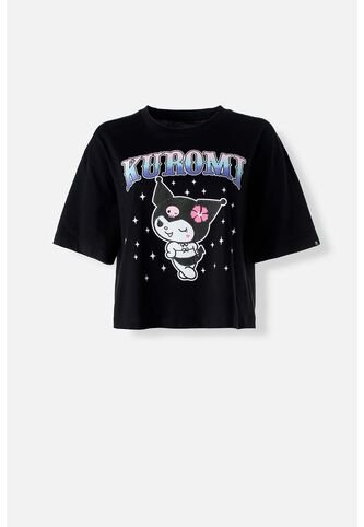 Camiseta De Kuromi Boxy Fit Para Mujer S KUROMI