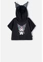 Camiseta De Kuromi Con Capucha Negro Para Niña. 12 de KUROMI