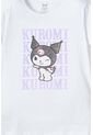 Camiseta De Kuromi Manga Corta Blanco Para Niña 6 de KUROMI