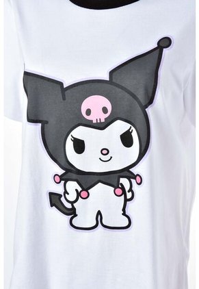 Pijama De My Melody & Kuromi Blanca Y Multicolor De Pantalón Largo Para Mujer