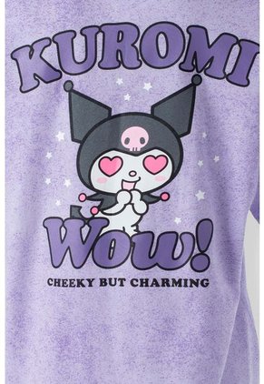 Camiseta De Kuromi Regular Fit Para Mujer XS