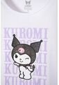 Camiseta De Kuromi Manga Corta Blanco Para Niña 10 de KUROMI
