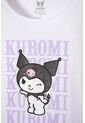 Camiseta De Kuromi Manga Corta Blanco Para Niña 8 de KUROMI
