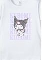 Camiseta De Kuromi Manga Corta Blanco Para Niña 8 de KUROMI