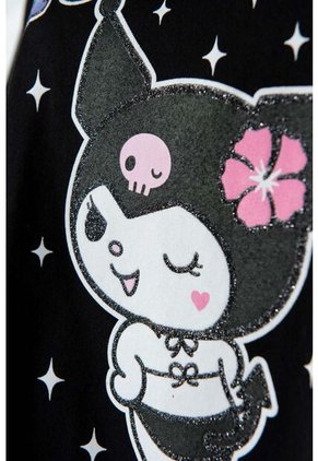 Camiseta De Kuromi Boxy Fit Para Mujer S